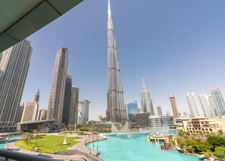 Burj Khalifa view from the balcony