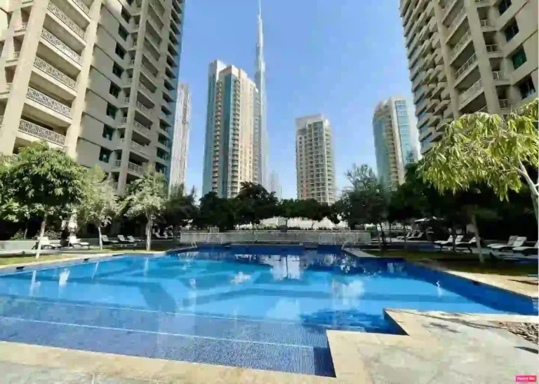 Pool With Burj Khalifa View