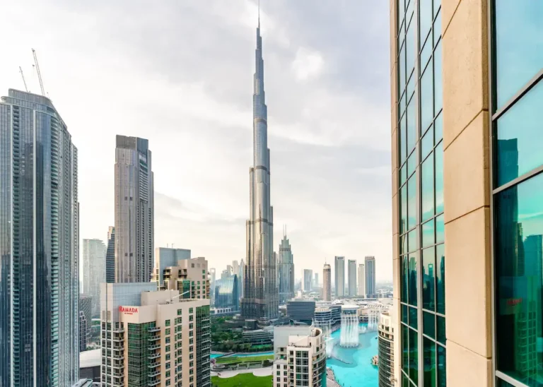 View Of Burj Khalifa And The Fou